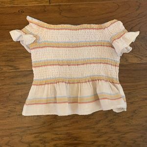 off the shoulder crop top